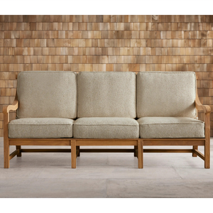 Ensemble de canapés d'extérieur en teck moderne avec <span class=keywords><strong>mousse</strong></span> à séchage rapide <span class=keywords><strong>pour</strong></span> cour et hôtel, sièges de patio durables et écologiques - Product Image 1