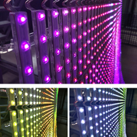 Extérieur DMX Transparent LED Pixel Mesh Flexible PVC Media Façade Event Party Display avec Point Lights