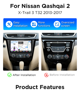 Junsun-<span class=keywords><strong>Radio</strong></span> de coche Android con chip Qualcomm para Nissan Qashqai 2 x-trail 3 T32 2013-2017 8-Core 5G/4G Apple CarPlay, cámara estéreo 360 - Product Image 2