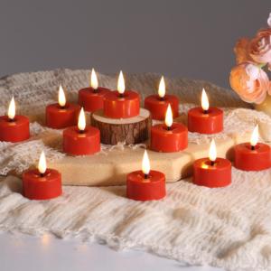 <span class=keywords><strong>Bougie</strong></span> <span class=keywords><strong>LED</strong></span> en plastique de Mermei - Fonctionne avec piles, télécommande, <span class=keywords><strong>flamme</strong></span> 3D pour les anniversaires, la décoration de la maison, les fêtes - Product Image 3