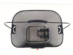 ตะกร้าตาข่ายโลหะเหล็กอเนกประสงค์พร้อมที่จับสำหรับช้อปปิ้งที่ถอดออกได้ตะกร้าจักรยานด้านหน้าสำหรับจักรยานเสือภูเขา - Product Image 4