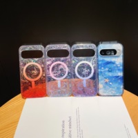Étui coloré à motif coquillage dégradé pour Google Pixel 11 10 9 Pro XL, coque PC à chargement magnétique sans fil pour Pixel 10A 9A