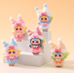 Adorables figurines de dessins animés pour enfants, ornements 3D floqués, sacs surprises mystérieux à trois personnages, collection de jouets pour enfants en capsule - Product Image 6