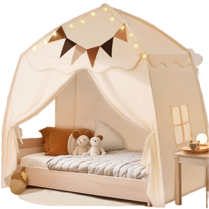 Grande tente de jeu pour enfants <span class=keywords><strong>Tipi</strong></span> pliable portable pour enfants Tente dôme intérieure extérieure Playhouse - Product Image 1