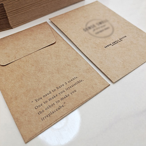 Mini portefeuille en papier kraft rétro du fabricant enveloppe bouton sac pour <span class=keywords><strong>parfum</strong></span> chambre carte Logo personnalisé impression par lots - Product Image 4