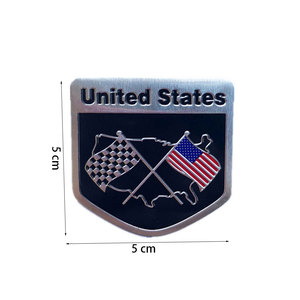 Autocollant de style de voiture Auto USA 3D drapeau américain insigne emblème décalcomanie décoration pour Ford <span class=keywords><strong>Cadillac</strong></span> Dodge Ram pour Toyota Honda - Product Image 6