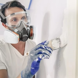 Masque respiratoire anti-poussière et anti-gaz réutilisable en silicone certifié CE, modèle 6200, vente en gros, masque chimique pour peinture au pistolet - Product Image 6