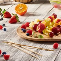 Vente en gros de brochettes de barbecue en bambou purement naturel Bâton de plante de bambou jetable écologique pour barbecue
