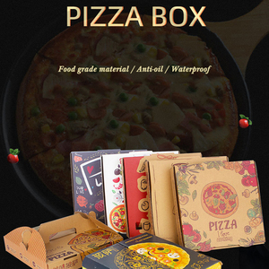 Atacado 6 7 8 9 10 12 polegadas tomada, caixa de papel de enrolamento caixa de fábrica de pizza, logotipo personalizado, impressão de pizza - Product Image 4