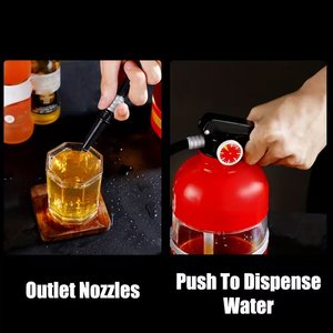Distributeur de boissons géant en acrylique de 100 oz, extincteur portable, distributeur de bière amusant pour les fêtes - Product Image 3