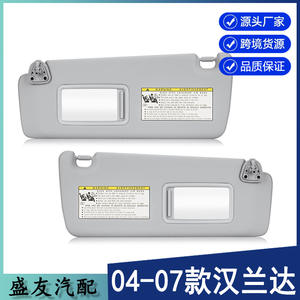 Parasol para Toyota Highlander 74310-48220-A0, Gris, Montado en el Techo, Paquete de 2, Material PVC - Product Image 3