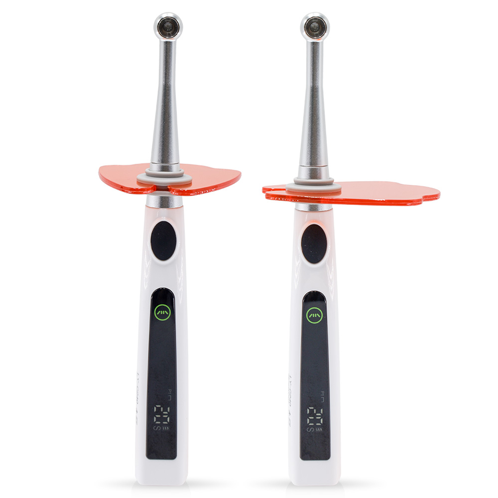 Cordless LED Dental Curing Light - 800-1400 MW/cm², Metal Head, 5W, Model CV-215GUN