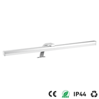Luminaire LED pour miroir, corps en aluminium, lumière du jour 5000K, applique murale de salle de bain, design minimaliste, montage en surface, certifié CE RoHS