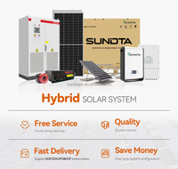Solution d'énergie solaire triphasée 30KW SUNDTA avec onduleur hybride Deye&Solis et batterie solaire, alimentation sans interruption