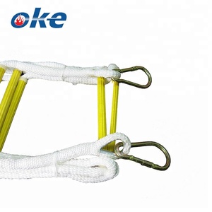 Échelle d'évacuation d'urgence en cas d'incendie Okefire, portable, isolée, non conductrice, pour balcon, avec crochet - Product Image 3