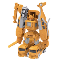 Jouets de construction transformables pour enfants, véhicules de construction à assembler soi-même avec boîte de rangement
