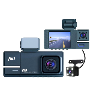 Nhà Máy Giá Bán Buôn Đáng Tin Cậy 1080P FHD Xe Hộp Đen Chất Lượng Tốt 3 Ống Kính Phía Sau Xem Xe Máy Ảnh <span class=keywords><strong>Dvr</strong></span> Với G-Cảm Biến Chế Độ Đỗ Xe - Product Image 1