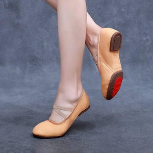 Zapatos de baile para profesores de lona al aire libre, zapatos de baile de Entrenamiento para mujeres, zapatos de <span class=keywords><strong>Ballet</strong></span> de tacón bajo para adultos - Product Image 1