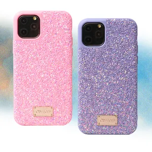 Luxury Fashion Girl Shining Bling Glitter Sequin mobile phone case for iPhone 12 11 pro max glitter case