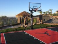 Terrain de basket-ball DIY 20x25 pour jardin, terrain de sport, absorption des chocs, durable, imperméable, écologique, durée de vie de 10 ans