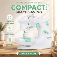 Máquina de Coser Doméstica UFR-403 para el Hogar, con Motor de Ahorro de Energía y Controles Convenientes para el Desarrollo de Nuevos Productos
