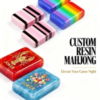 Fabricant de jeux de mahjong en résine peints à la main, avec tuiles à 1, 2, 3 ou 4 couches, supportant les commandes OEM et ODM