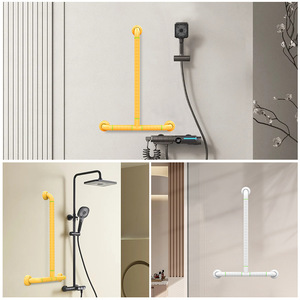 Barra de Agarre en Forma de T Hang Seng de Acero Inoxidable Antideslizante con Capacidad de Carga de 300 kg para Seguridad en Duchas de Baño - Product Image 3
