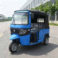 Tuk-Tuk Passager de Haute Qualité, Petit Tricycle Électrique Compact à 3 Roues pour Adultes, Mini Keke pour Quatre Passagers, Tourisme avec Toit