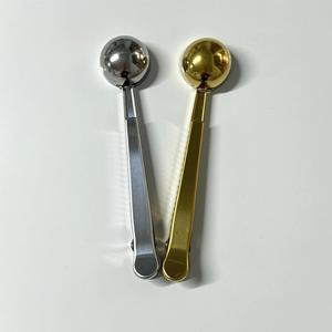 Pei Jiale Stainless Steel <b>Coffee</b> Measuring Spoon 2 In 1 With Sealing Clip For Ice Cream And <b>Coffee</b> - Product Image 3