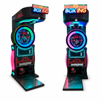 Machine d'arcade électronique de boxe à monnayeur, équipement de jeu de test de force de frappe, avec cabinet coloré pour divertissement