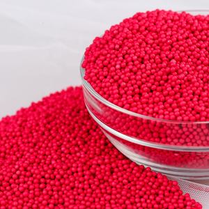 סוכריות אדומות טבעיות 100% בגימור מט, 2 מ\\\"מ, ללא צבעים מלאכותיים, אכילות לקישוט עוגות ושוקולד - Product Image 6