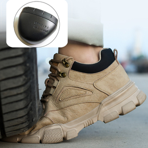 Chaussures de sécurité pour homme, bottes de travail indestructibles, baskets de travail unisexes à embout en acier - Product Image 5