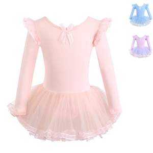 Vestido de Tutú Rosa de Princesa para Niñas, Disfraz de Baile para Actuaciones de Ballet Infantiles - Product Image 1