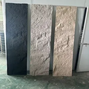 Paneles de espuma de poliuretano para interior, revestimiento ligero de piedra falsa para pared