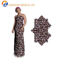 Gaun Maxi Tanpa Lengan Motif Kerah Analog Afrika Elegan 100% Katun Kain Organza Batik Polos Berat Sedang untuk Anak Perempuan