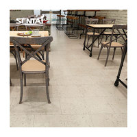Suelo de ingeniería entrelazado SPC impermeable de lujo-PVC con aspecto de piedra de 5,0mm con capa inferior IXPE