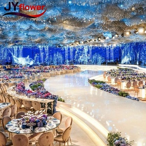 Rama de Hojas Verdes Artificiales Realistas de Nuevo Diseño JY, Material de Tela de Ficus Lyrata, Decoración para Bodas, Hogar, <span class=keywords><strong>Restaurante</strong></span> y Jardín - Product Image 5