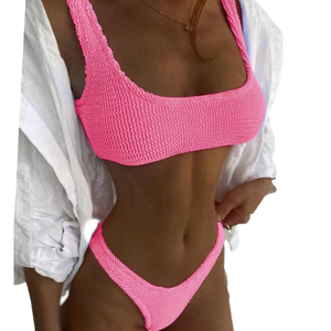 Popular Custom Brand OEM Swimwear for Adults Girl's <b>Sexy</b> Sheer <b>Bikini</b> Bra <b>Sets</b> High Waist Cute Hot Open Colors Letter Adults - Product Image 4