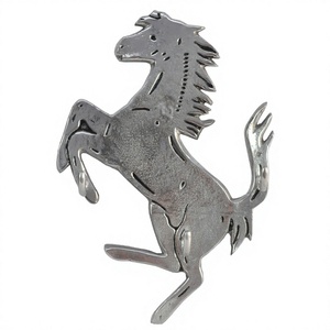 Gancho de Metal Hecho a Mano con Forma de Caballo, Gancho Individual de Aluminio Fundido para Toallas o Llaves, Gancho Personalizado para Montar en la Puerta, Decoración del Hogar - Product Image 1