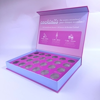 Boîte cadeau mobile personnalisée avec logo, fonction magnétique, emballage supérieur gaufré, insert en mousse EVA, boîte cadeau en papier