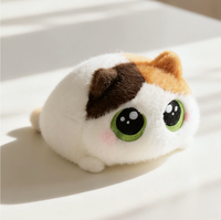 Peluche chat sensorielle lestée anti-stress en coton doux et rembourrée de duvet, vente en gros