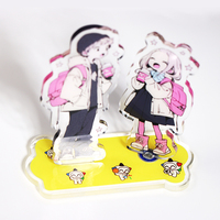 Aoyu Pas de quantité minimale de commande Personnalisé Labu Acrylique Standee Plastique Dessin Animé Anime Rotatif Acrylique Standees Impression Double Face