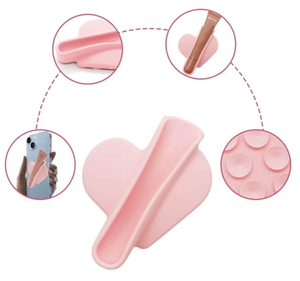 Nouveau support en silicone à coller sur la coque de téléphone, pour baume à lèvres, brillant à lèvres, autocollant de protection pour téléphone portable, support à rouge à lèvres - Product Image 5