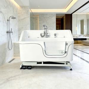 Bañera de Acrílico Ecológica PetFit para <span class=keywords><strong>Mascotas</strong></span>, con Funciones de <span class=keywords><strong>Spa</strong></span>, Masaje y Baño de Leche, Altura Ajustable, para Perros y Gatos - Product Image 2