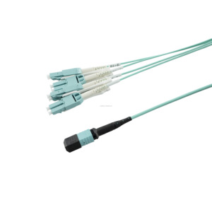 Mật độ cao mm OM3 8f MPO nữ/PC 4 * LC/PC Duplex sợi quang vá dây 3.0mm lzsh Áo khoác 200/400g 5g Kết nối mạng - Product Image 4