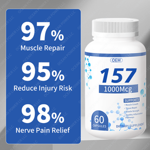 Oem/ODM 157 viên nang 1000 mcg với chất chống oxy hóa peptide chiết xuất thảo dược & vitamin hoạt động tập thể dục cơ bắp bổ sung cho người lớn - Product Image 3