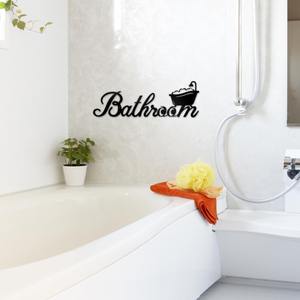 ของตกแต่งแขวนผนังห้องน้ำโลหะแบบสั่งทำได้ทันสมัยเรียบง่ายเรียบง่ายที่ป้ายตัวอักษรติดผนังอ่างอาบน้ำศิลปะแขวนตกแต่งผนัง - Product Image 3