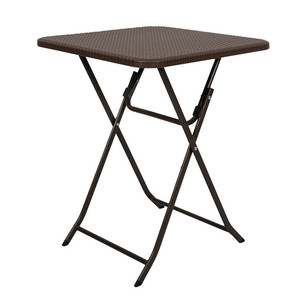 <span class=keywords><strong>Tavolo</strong></span> <span class=keywords><strong>quadrato</strong></span> marrone da 2 piedi 60cm in plastica da esterno in Rattan per banchetti tavoli e sedie da <span class=keywords><strong>giardino</strong></span> - Product Image 1