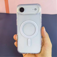 Coque de téléphone magnétique transparente en PC+TPU pour iPhone 18 Pro Max/Pro/17/16/15/14/13/12/11/8/7/SE3, en acrylique pour 17 Pro/Air/17E