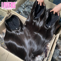 Wig rambut asli Vietnam 15A Bone Straight Sdd, Wig rambut manusia lurus panjang, Wig rambut manusia HD Lace Front Vietnam asli 13X4 13X6